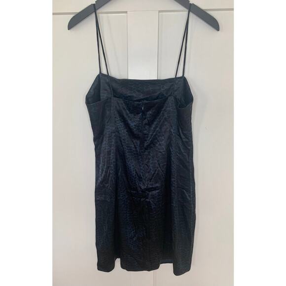 Anine Bing Valentine Mini Slip Dress Large Animal Print Sleeveless Stretch - Picture 3 of 4